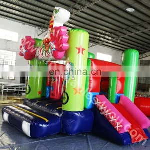 Commercial Design Curcus Small Inflatable Combo for Kids thumbnail-1