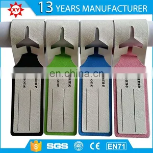Custom Made Wholesale Leather Tag Airplane Shaped Luggage Tag thumbnail-6