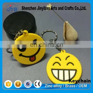 Cheap Custom Pvc Key Chain Custom Rubber Emoji Keychain for Promotion thumbnail-2