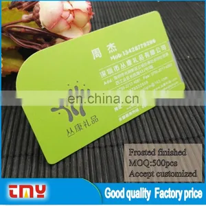 New Promotion Clear Plastic Business Cards With Frosted Finished thumbnail-1