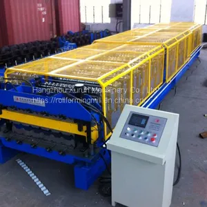 PPGI Steel Tile and Trapezoidal Sheet Double Layer Forming Dual Level Roll Forming Machine thumbnail-2