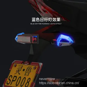 Spirit Beast Motorcycle Modified Lighting Led Turning Signals Daytime Light + Yellow Turning 2pcs/lot 12V L10 thumbnail-2