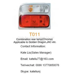 Toyota Coaster Combination Rear Lamp(Chrome),applicable to Golden Dragon,JAC,etc(T011) thumbnail-1