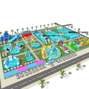 Adult Inflatable Sea Water Park,inflatable Aqua Park Toys for Sale thumbnail-1