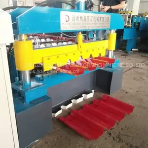 New Type Galvanized 686 Trapezoidal Plate Ibr Roof Sheet Metal Stamping Machines With High Speed thumbnail-4