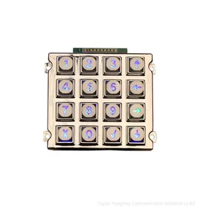 Customized Waterproof Zinc Alloy Keypad With Led Backlit thumbnail-1