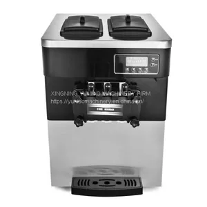 Table Top Mini Soft Ice Cream Machine Price/ Small Ice Cream Maker 3 Flavors Soft Ice Cream Making Machine WT/8613824555378 thumbnail-2