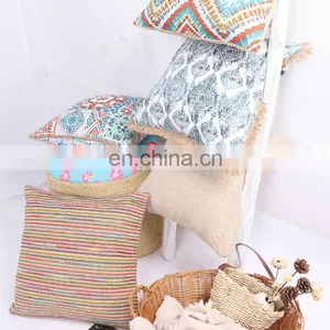 Wholesale Square Cotton Cushion Printed National Flavor Pattern Classical National Customs Design Cushion Pillow thumbnail-3