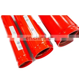 A795 4'' Red Epoxy Welded Steel Pipe Thread End SCH 40 thumbnail-3