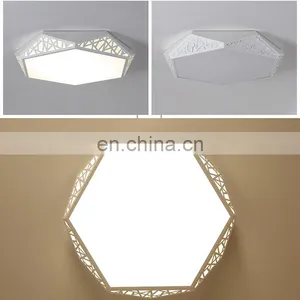 Fashion Personality Round LED Ceiling Lamp Living Room Simple Warm Romantic Art Lights thumbnail-5