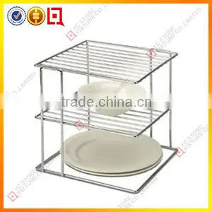 Multilevel Dish Rack for Cabinets/dish Shelf Rack thumbnail-1