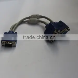 30cm 1 in 2 Out VGA Y Splitter VGA Switch Cable for Computer Monitor thumbnail-1