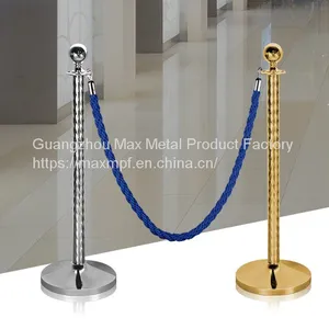 LG-M10 Thread Titanium Stainless Steel Crowd Control Rope Queue Barrier Poles thumbnail-3