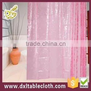 2015 Hot Sale Peva Waterproof Feature Print Pink Shower Curtains thumbnail-1