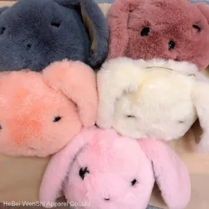 015China Supplier Plush Bag Imitation Rabbit Hair Bag Girls Shoulder Bag Long Chain Crossbody Bag Girls Coin Purse thumbnail-5