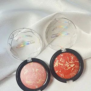 Fully Customized Marble Cute Powder Blusher Container Face Powder Oem Blusher Plate thumbnail-2