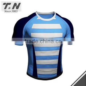 Sublimation Custom Blank Rugby Jersey With ur Name and Logo Sewing on thumbnail-1