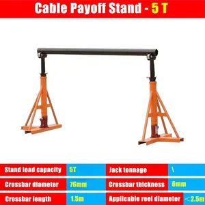 Hydraulic Triangular Cable Pay‑Off Bracket – 5T, Heavy‑Duty for Construction & Power thumbnail-1