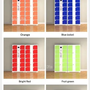 School Gym Locker Room Electronic Cabinet 12-Door PIN Code Steel Storage for PE Class Student Belongings thumbnail-4