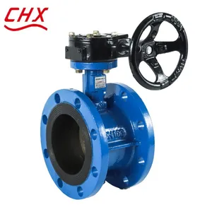 BS Thermal Power Station Butterfly Valve Size-DN1000 WCB GGG50 Cast Steel Manual /worm/electric Double Eccentric Hard Seal thumbnail-1