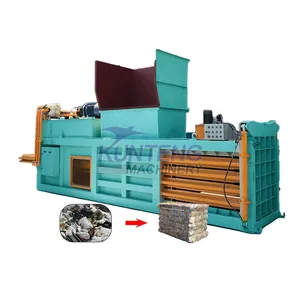 Horizontal Waste Paper Packaging Machine Easy to Pull Beverage Bottle Pressing Bundling Machine EPC thumbnail-1