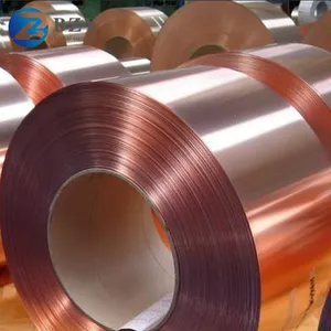 C1100 Oxygen-free Electrolytic Copper Metallic Strip 99.99% Purity Earthing Copper Foil Tape thumbnail-4