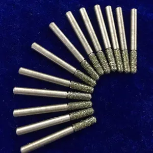 Large Cylindrical Diamond Grinding Head With Coarse Sand, 60 Mesh, Diameter 5 - 30 Mm, Made of Cemented Carbide for Grinding and Polishing, Wear-resistant thumbnail-5
