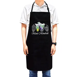 Grape Motif Apron Long Length Protect Clothes From Kitchen Spills Kitchen Apron thumbnail-2
