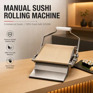 QD-JM50 High Quality Manual Sushi Machine 3 Sizes Maki Roll Maker Stainless Steel Sushi Press for Restaurant Use thumbnail-5