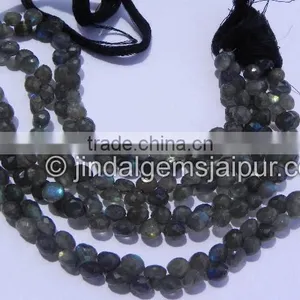 Wholesale In Bulk Labradorite Faceted Onion Beads thumbnail-1