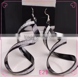 Beautiful Earring Designs For Women Personalized Design Long Spiral Shaped Cute Girl Fashion Earrings thumbnail-1
