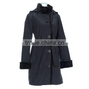 Women Waterproof Fashion PU Raincoat thumbnail-1