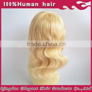 Fashion Light Blond Curly Hair Wig 100% Virgin Brazilian Human Hair Lace Front Wig thumbnail-1