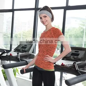 Women Yoga Running Fitness Workout Black Print Custom T-shirt thumbnail-4