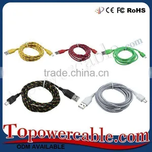 Bulk Buy From China Round Shaped Braided Nylon Mobile Data Cable thumbnail-6