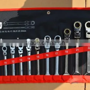 16mm Mirror Polished Flexible Ratchet Wrench,spanner thumbnail-1
