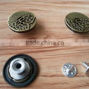 Butterfly Logo Metal Jeans Tack Button For Jeans and Jacket --- J1535 thumbnail-2