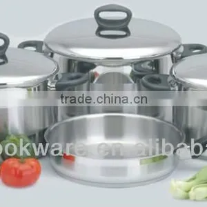 Induction Bottom Bakelite Handle 304 Stainless Steel Dutch Oven thumbnail-1