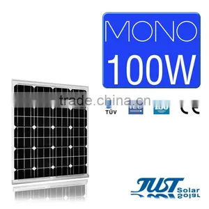 High Quality 100 Watt Monocrystalline Solar Panel for Home Solar Panel Kits Paneles Solares With CE Tuv thumbnail-1