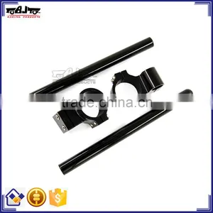 BJ-COHB-037B Aftermarket CNC Billet Alloy 37mm Riser Motorcycle Handle Bar Clip On For Suzuki GS500 thumbnail-1
