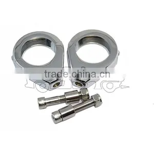 BJ-SL299-001 Chrome Turn Signal Indicator Relocation Fork Clamp thumbnail-1
