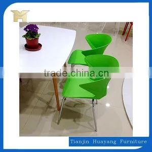 Outdoor Plastic Chairs With Wooden Legs HYH-A305B thumbnail-3