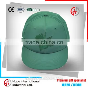 Cool Fashion Rock Roll Style Unisex Adjustable Premium Cotton Twill Fitted Embroidery Flat Hip-Hop Baseball Snapback Cap thumbnail-1