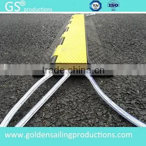 Rubber PVC Rubber Road Cable Protector Ramp for Outdoor & Indoor Events Quality Choice thumbnail-1