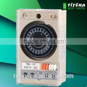 TB17 Mechanical Timer Din Rail / 110 Volt 240 Volt Timer Time Switch / With Battery Without Battery thumbnail-1