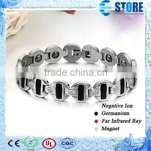Factory Price Crystal 316L Stainless Steel Energy Bracelet Quality Choice thumbnail-1