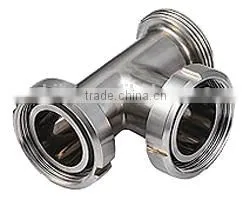 Stainless Steel Sanitary Tee 4 Inch Stainless Steel Pipe Tee Equal Tee thumbnail-4