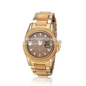 Bewell Alloy&wood Watch Newly Designed Date Time Health-caring Wrist Watch thumbnail-3