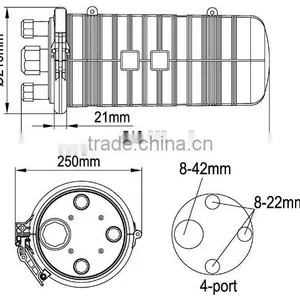GJS-8003 FTTH Fiber Optic Splice Closures thumbnail-6