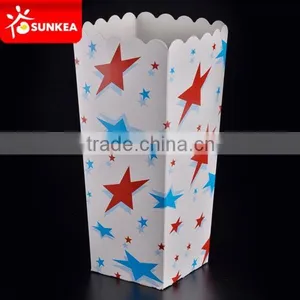Square Printed Popcorn Buckets, Popcorn Paper Cups in China thumbnail-1